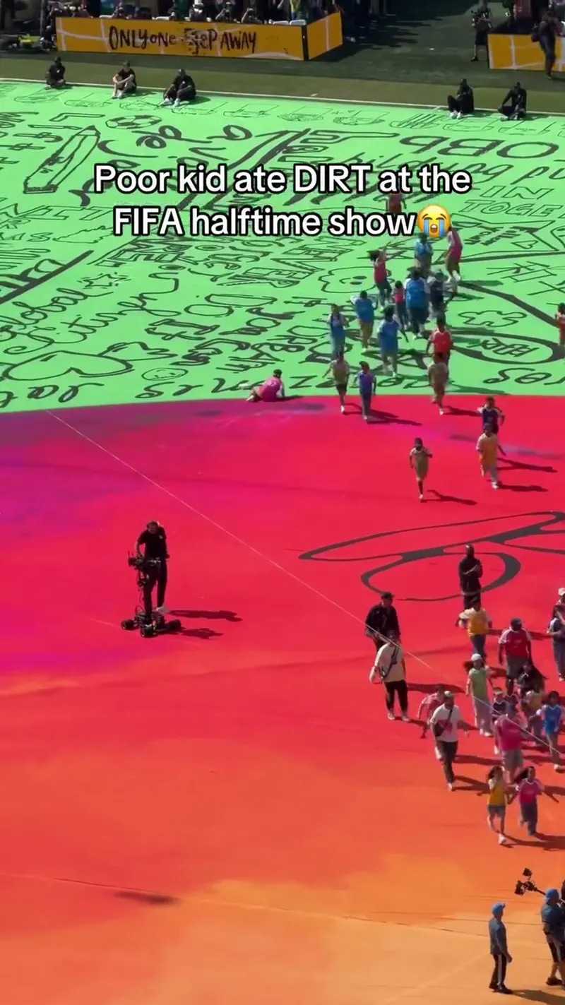 World Cup Halftime Show Fail: Performer Eats Dirt! 😭