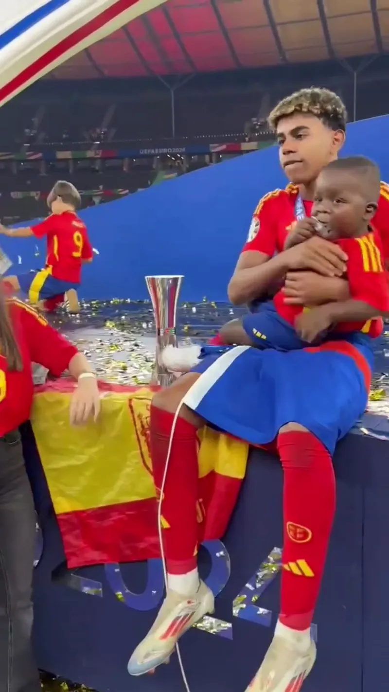 Spain's Championship Glory: Lamine Yamal's Heartwarming Celebration