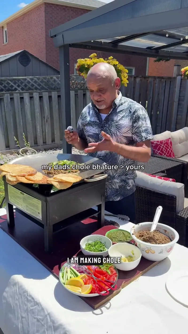 Dad's Special Healthy Chole Bhature Brunch