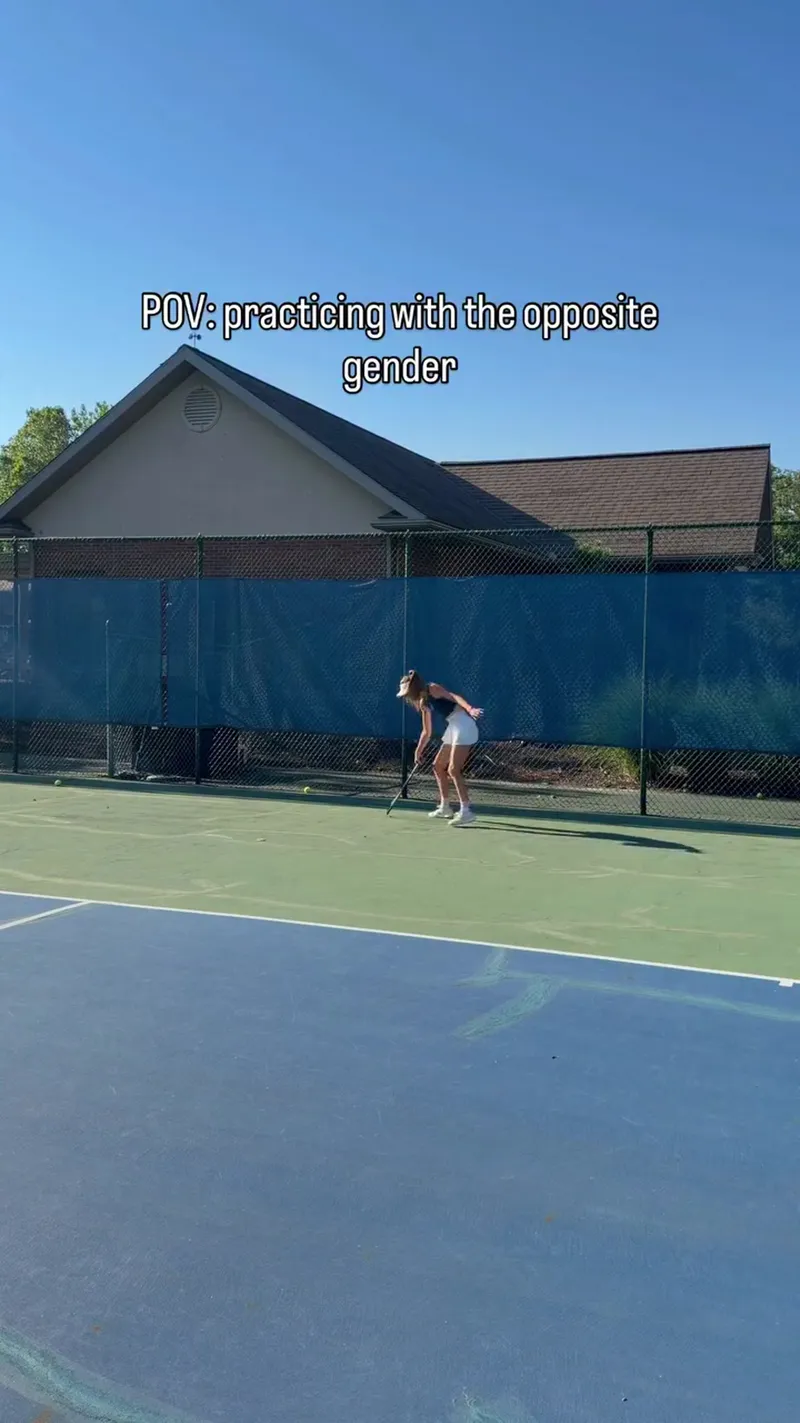 Why Practicing Tennis With the Opposite Gender is a Struggle 🎾