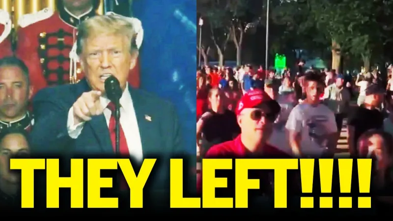 Watch Everyone Leave as Trump Screams
