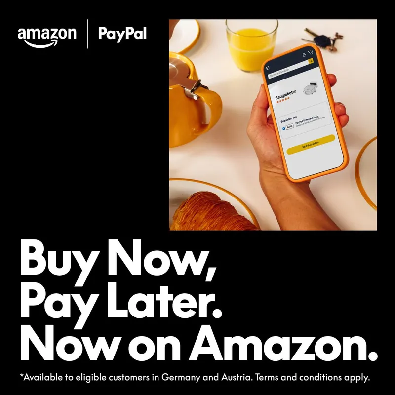 PayPal and @Amazon have launched Buy Now, Pay Later for eligible customers in Germany and Austria.