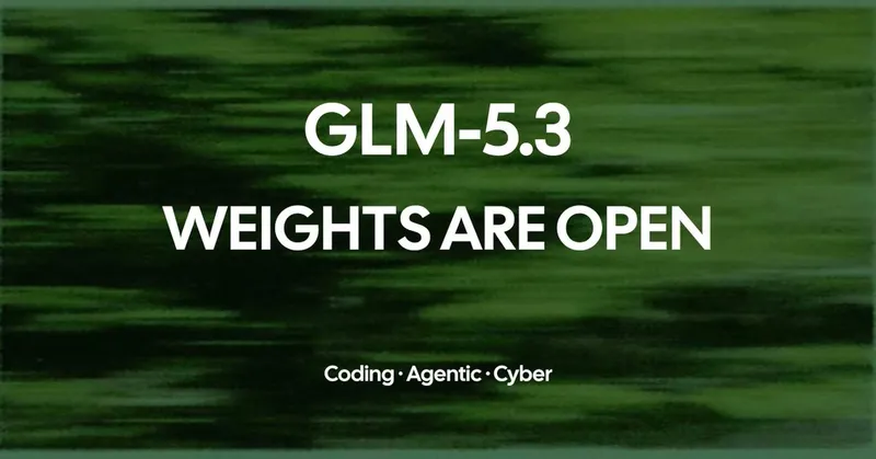 GLM-5.3 is now open-weight.