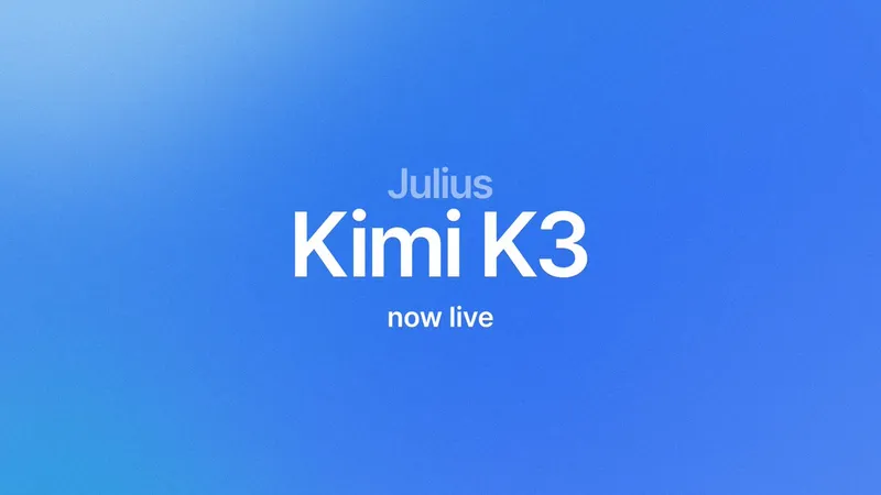 Kimi K3 is now live in Julius.