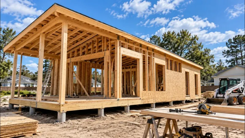 House Framing From Start to Finish — The Complete Build in 44 Minutes